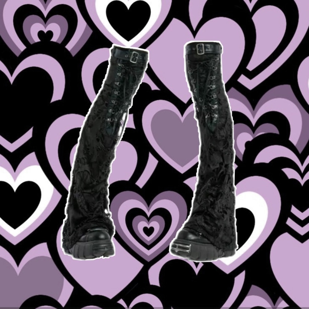 punkrave goth leg warmers